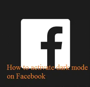 How to activate dark mode on Facebook