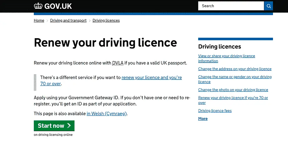 Renew Driving Licence UK – Driving Licence Renewal Online