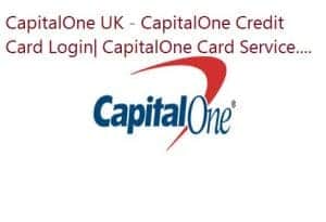 CapitalOne UK - CapitalOne Credit Card Login| CapitalOne Card Service