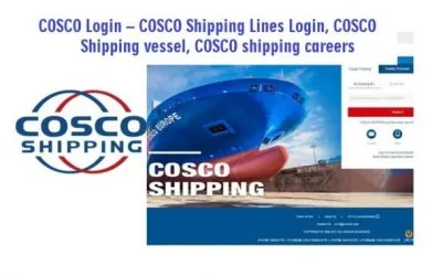 COSCO Login - COSCO Shipping Lines Login, COSCO shipping vessel