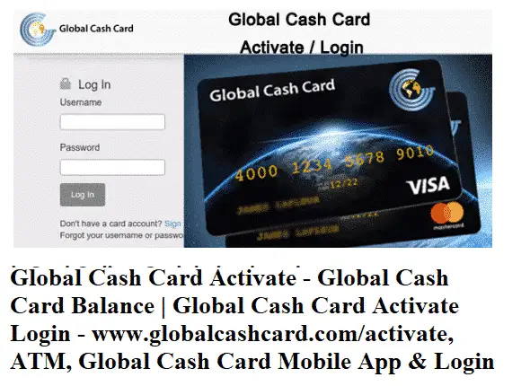 Global Cash Card Activate - Global Cash Card Balance | Global Cash Card Activate Login