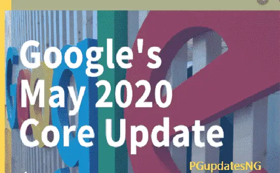 Google Core Update - Google May Core Update 2020