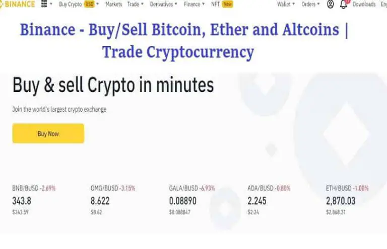 Binance – Buy/Sell Bitcoin, Ether and Altcoins | Trade Cryptocurrency