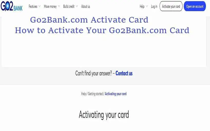 Go2Bank.com Activate Card | No. 1 Activate Go2Bank.com Card