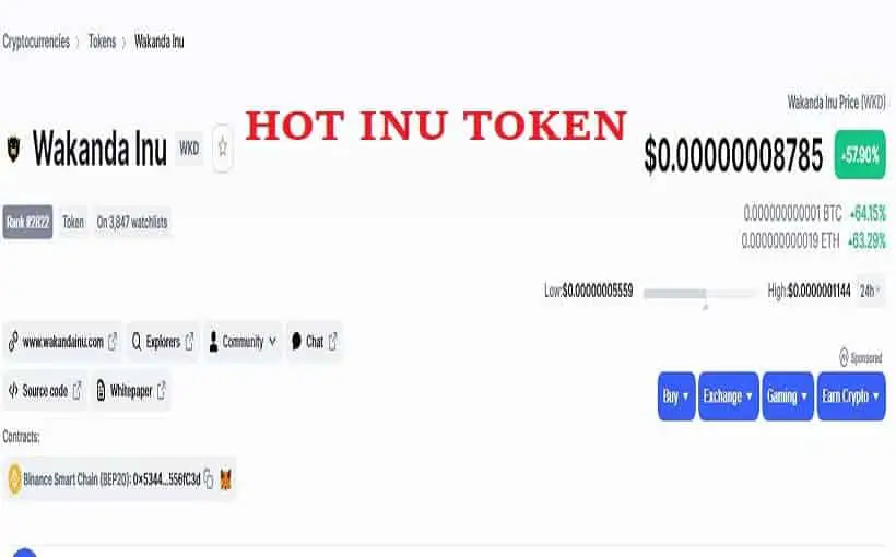 Wakanda Inu Coin 2021- How to Buy | Token Price & Others