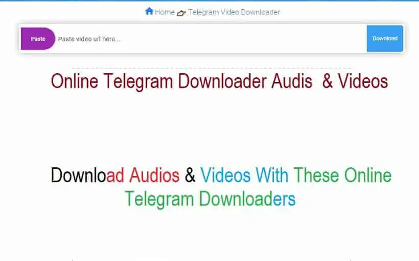 Online Telegram Downloader 2022: Audis & Videos