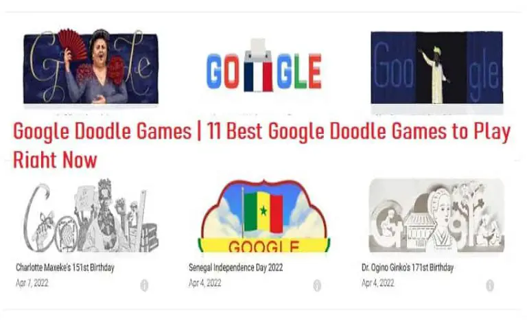 Google Doodle Games: 11 Best to Play Right Now