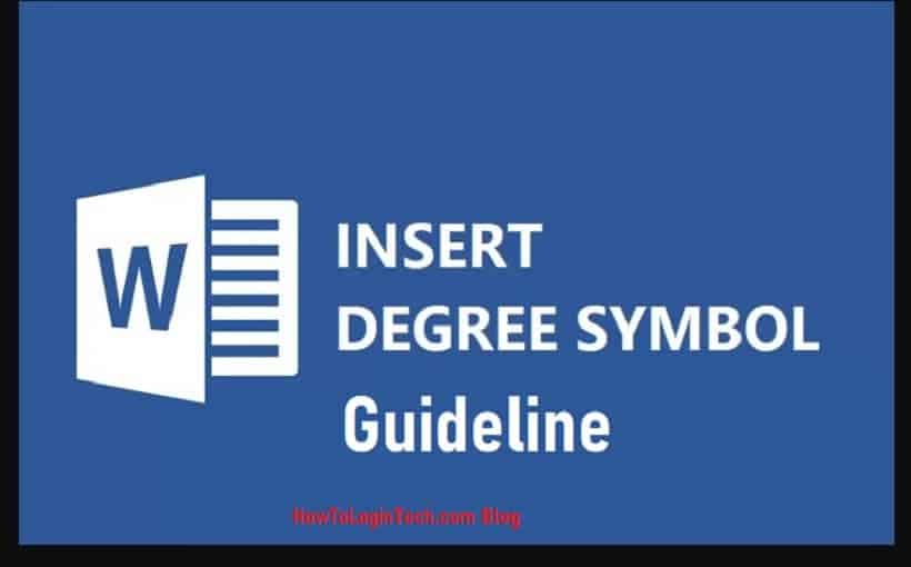 Insert Degree Symbol in Microsoft Word Guide