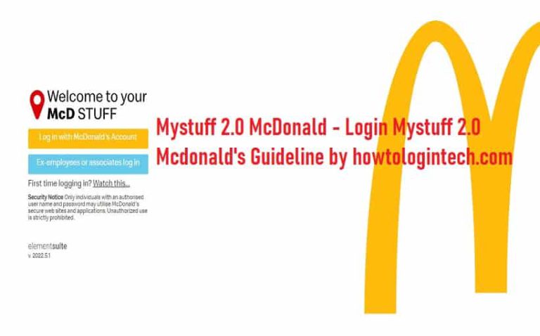 Mystuff 2.0 McDonald - Login Mystuff 2.0 Mcdonald's Guideline