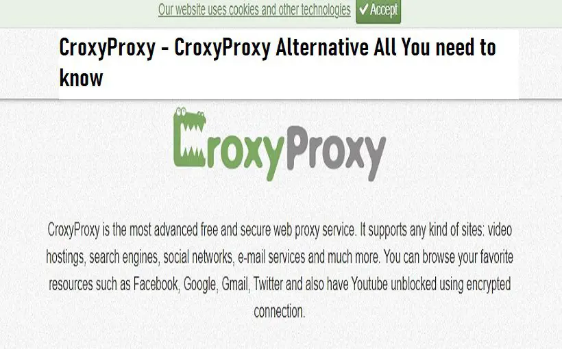 CroxyProxy - CroxyProxy Alternative All You need to know